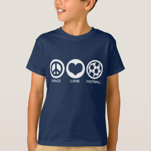 Camiseta Futebol do amor da paz (futebol)