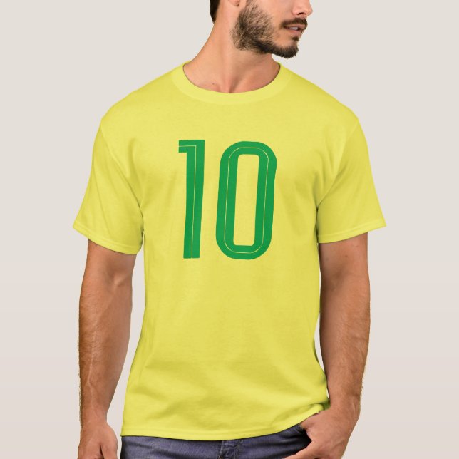Camiseta Futebol do Brasil 10 (verde) (Frente)