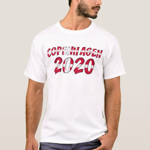 Camiseta Futebol do campeonato do europeu de Copenhaga 2020