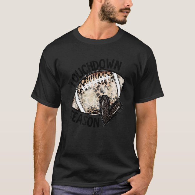 Camiseta Futebol do Dia do Jogo de Futebol do Touchdown (Frente)