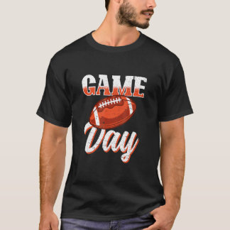 Camiseta Futebol do Dia do Jogo Vintage