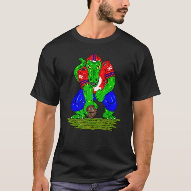 Camiseta Futebol do Dinossaur Centro Rex Dino (Frente)