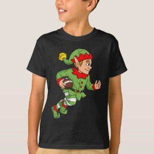 Camiseta Futebol do Elf de Natal dando voltas a crianças