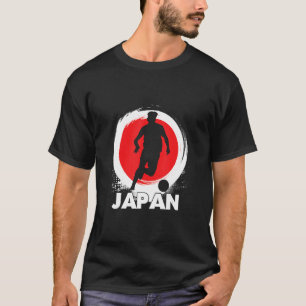 Camiseta Futebol do Japão - Bandeira do Japão - Futebol do