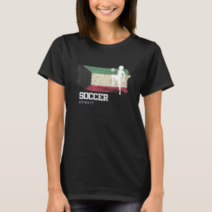 Camiseta Futebol do Kuwait sinalizador de futebol feminino