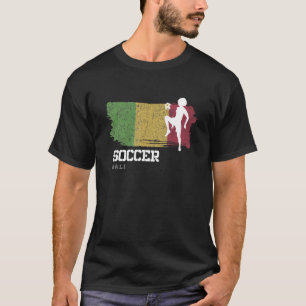 Camiseta Futebol do Mali Bandeira Mulheres no futebol Menin