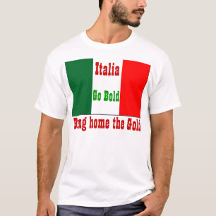 Camiseta futebol do ouro de Italia