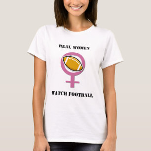 Camiseta Futebol do relógio das mulheres reais