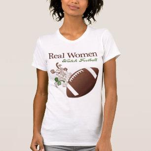 Camiseta Futebol do relógio das mulheres reais