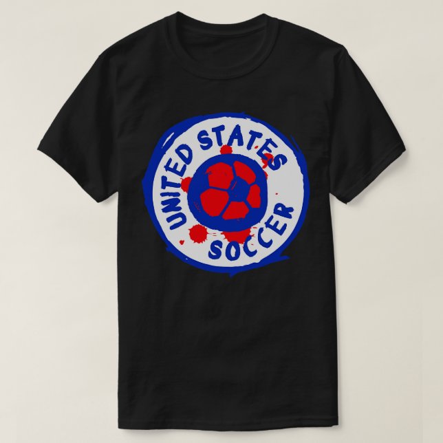 Camiseta Futebol dos Estados Unidos (Frente do Design)