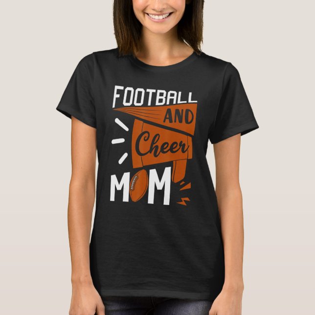 Camiseta Futebol e Dia de as mães de animação da mãe (Frente)