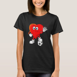 Camiseta Futebol é meu amor, forma de coração, fãs de futeb