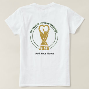 Camiseta Futebol é minha linguagem do amor Futebol Engraçad