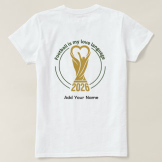 Camiseta Futebol é minha linguagem do amor Futebol Engraçad