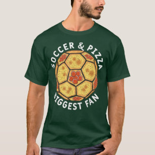 Camiseta Futebol e pizza Maior jogador de futebol fã