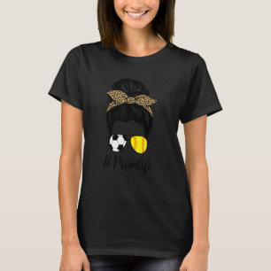 Camiseta Futebol e softball Mãe Vida Mensageira Bun Mãe da