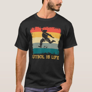Camiseta Futebol É Vintage Jogador De Futebol Fa