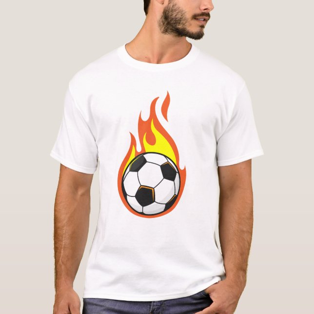 Camiseta Futebol em Chamas (Frente)