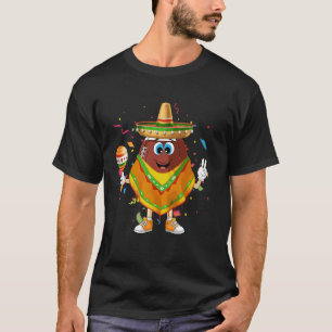 Camiseta Futebol Engraçado Com Poncho & Sombrero Cinco De M
