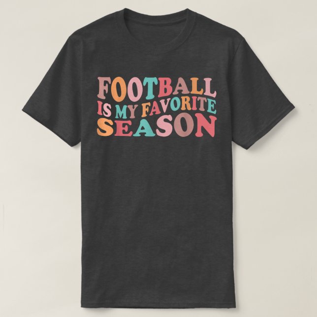 Camiseta Futebol Engraçado De Futebol É Meu Favorito (Frente do Design)