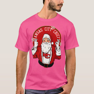 Camiseta Futebol engraçado Papai Noel ama Chefe da Cidade d