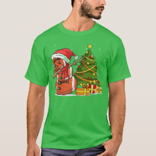 Camiseta Futebol Engraçado Snowman, Jogo de Natal