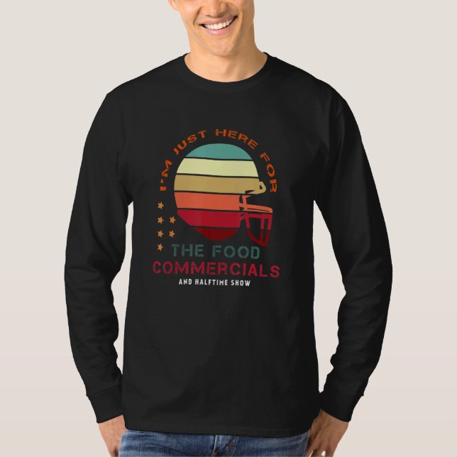 Camiseta Futebol Estou Aqui Para A Comida Comercial Hal (Frente)