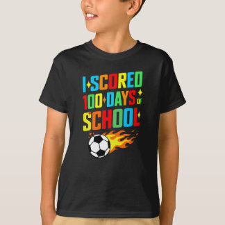 Camiseta Futebol Eu Marquei 100 Dias De Escola 