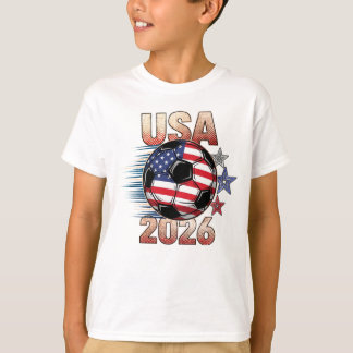 Camiseta Futebol EUA com Estrelas Vermelhas Brancas e Azuis