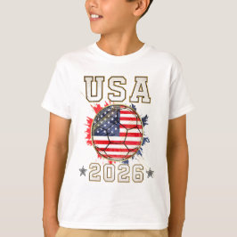 Camiseta Futebol EUA - Presente para Fã Infantil de Futebol