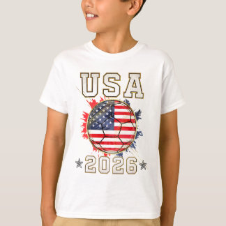 Camiseta Futebol EUA - Presente para Fã Infantil de Futebol