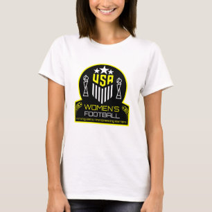 Camiseta Futebol feminino americano