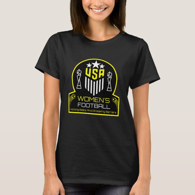 Camiseta Futebol feminino americano (Frente)