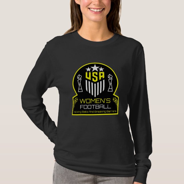 Camiseta Futebol feminino americano (Frente)