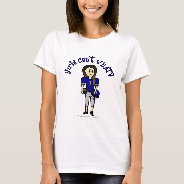 Camiseta Futebol feminino azul claro (Frente)