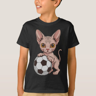Camiseta Futebol Fofo Sphynx Apenas Garota Que Ama Gato Bol