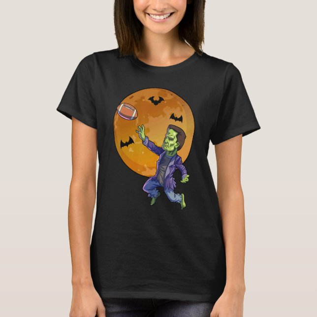 Camiseta Futebol Frankenstein Halloween Men Futebol (Frente)