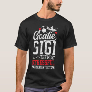 Camiseta Futebol Goalie Gigi Funny Gigi De Um Futebol Goalh