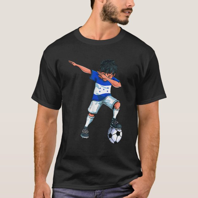 Camiseta Futebol hondurenho hondurenho de Dabbing Boy (Frente)