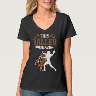Camiseta Futebol infantil 4º Aniversário Garoto de 4 Anos