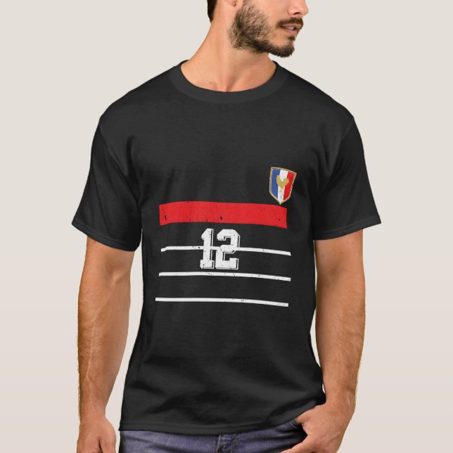 Camiseta Futebol inspirado na França (Frente)