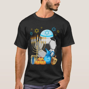 Camiseta Futebol judeu Menorah Hanukkah Chanukah Esporte