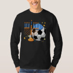 Camiseta Futebol judeu Menorah Hanukkah Chanukah Esporte<br><div class="desc">Futebol judeu Menorah Hanukkah Chanukah Esporte</div>