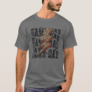Camiseta Futebol Leopard Lightning Bolt Dia de Jogo