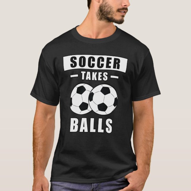 Camiseta Futebol leva bolas - Engraçado (Frente)