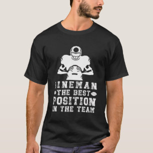 Camiseta Futebol Lineman Melhor Posição Ofensiva Lineman F