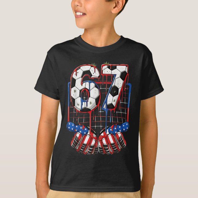 Camiseta Futebol Ll 67 Drip Six Seven Geração Alpha Meme EU (Frente)