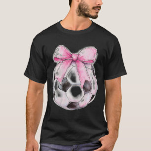 Camiseta Futebol Ll Rosa Coquette Laço Fita Delicada Menina
