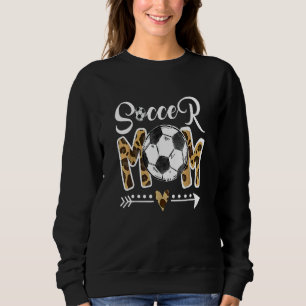 Camiseta Futebol Mãe Leopard Soccer Mãe Dia de as mães 2022