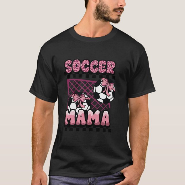 Camiseta Futebol Mama Coquette Arco Pink Soccer Mãe Mama (Frente)